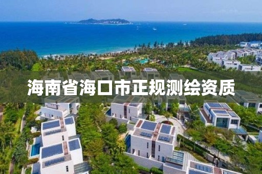 海南省海口市正規測繪資質