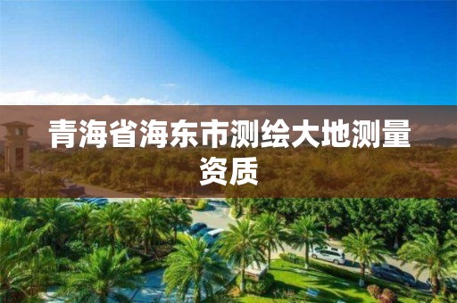 青海省海東市測繪大地測量資質