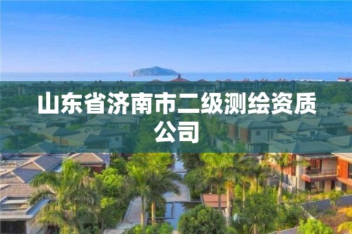 山東省濟南市二級測繪資質公司