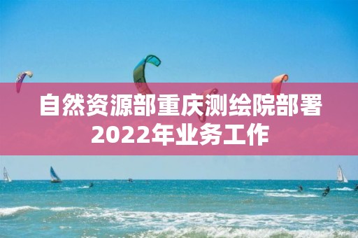 自然資源部重慶測繪院部署2022年業務工作