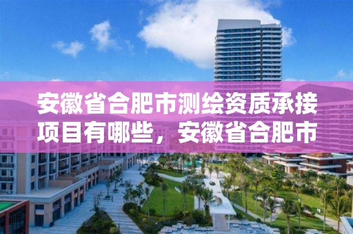 安徽省合肥市測繪資質承接項目有哪些，安徽省合肥市測繪資質承接項目有哪些