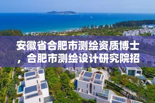 安徽省合肥市測繪資質博士，合肥市測繪設計研究院招聘