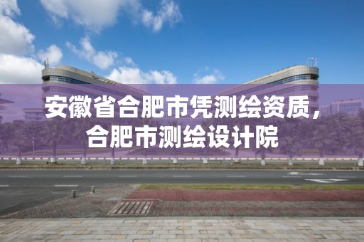 安徽省合肥市憑測繪資質，合肥市測繪設計院