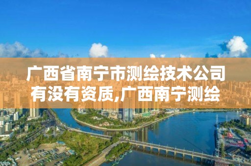 廣西省南寧市測繪技術公司有沒有資質,廣西南寧測繪公司排名