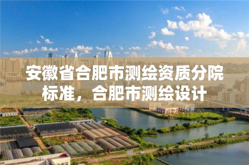 安徽省合肥市測繪資質分院標準，合肥市測繪設計