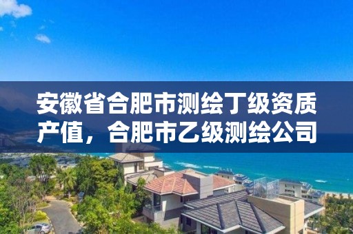 安徽省合肥市測繪丁級資質產值，合肥市乙級測繪公司