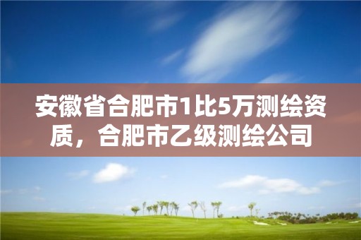 安徽省合肥市1比5萬(wàn)測(cè)繪資質(zhì)，合肥市乙級(jí)測(cè)繪公司