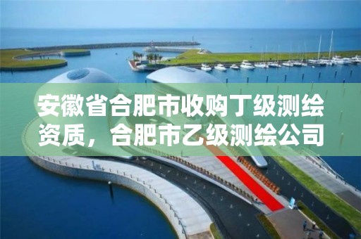 安徽省合肥市收購丁級測繪資質(zhì)，合肥市乙級測繪公司