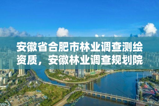 安徽省合肥市林業調查測繪資質，安徽林業調查規劃院