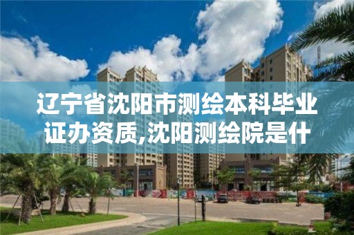 遼寧省沈陽市測繪本科畢業證辦資質,沈陽測繪院是什么單位。