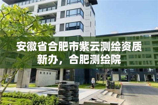 安徽省合肥市紫云測繪資質新辦，合肥測繪院