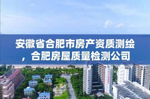 安徽省合肥市房產資質測繪，合肥房屋質量檢測公司