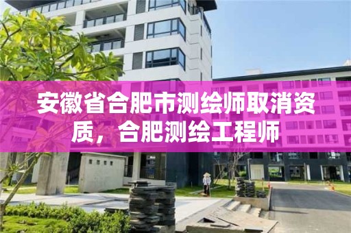 安徽省合肥市測繪師取消資質，合肥測繪工程師