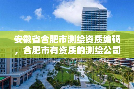 安徽省合肥市測繪資質編碼，合肥市有資質的測繪公司