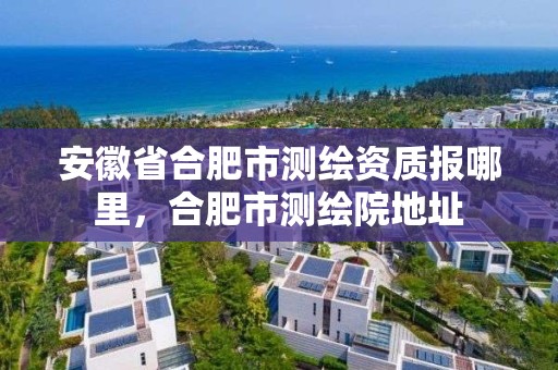 安徽省合肥市測繪資質報哪里，合肥市測繪院地址