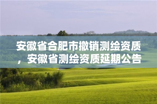 安徽省合肥市撤銷(xiāo)測(cè)繪資質(zhì)，安徽省測(cè)繪資質(zhì)延期公告