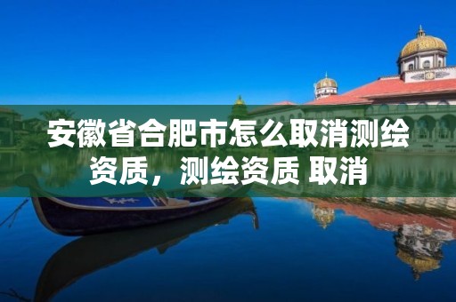 安徽省合肥市怎么取消測繪資質，測繪資質 取消