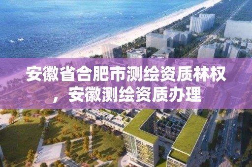 安徽省合肥市測繪資質林權，安徽測繪資質辦理