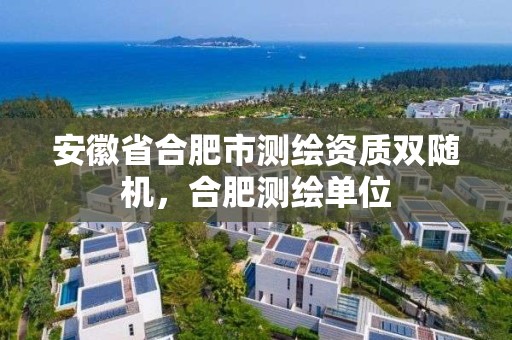 安徽省合肥市測繪資質雙隨機，合肥測繪單位