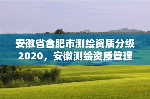 安徽省合肥市測繪資質分級2020，安徽測繪資質管理系統