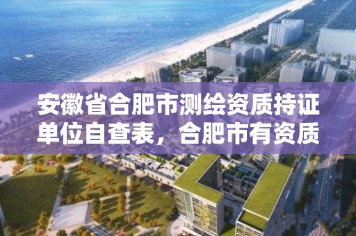 安徽省合肥市測繪資質持證單位自查表，合肥市有資質的測繪公司