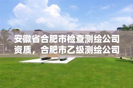 安徽省合肥市檢查測繪公司資質(zhì)，合肥市乙級測繪公司