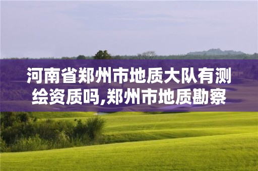 河南省鄭州市地質(zhì)大隊(duì)有測(cè)繪資質(zhì)嗎,鄭州市地質(zhì)勘察院