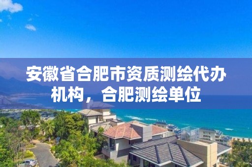 安徽省合肥市資質測繪代辦機構，合肥測繪單位