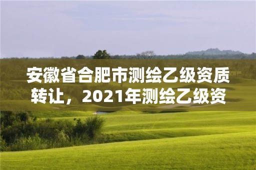 安徽省合肥市測(cè)繪乙級(jí)資質(zhì)轉(zhuǎn)讓，2021年測(cè)繪乙級(jí)資質(zhì)