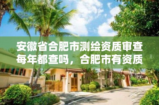 安徽省合肥市測繪資質審查每年都查嗎，合肥市有資質的測繪公司