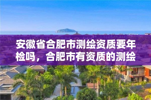 安徽省合肥市測繪資質要年檢嗎，合肥市有資質的測繪公司