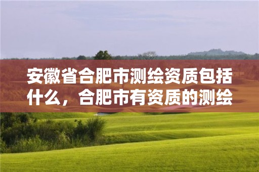 安徽省合肥市測繪資質(zhì)包括什么，合肥市有資質(zhì)的測繪公司