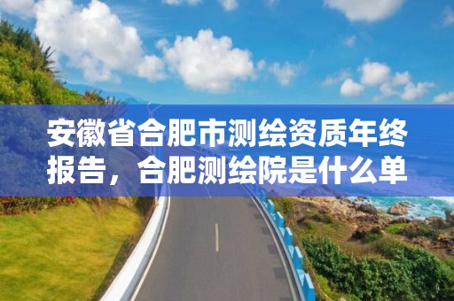 安徽省合肥市測繪資質(zhì)年終報告，合肥測繪院是什么單位