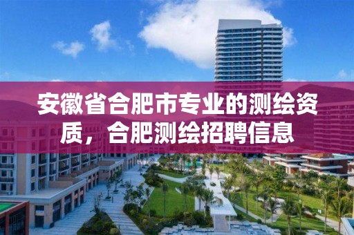 安徽省合肥市專業的測繪資質，合肥測繪招聘信息