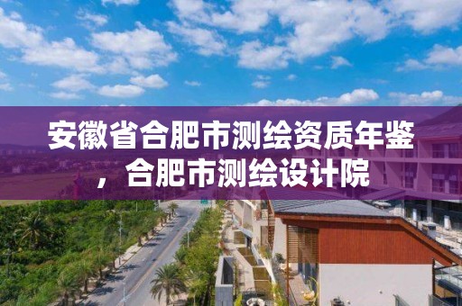 安徽省合肥市測繪資質年鑒，合肥市測繪設計院