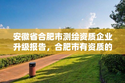 安徽省合肥市測(cè)繪資質(zhì)企業(yè)升級(jí)報(bào)告，合肥市有資質(zhì)的測(cè)繪公司