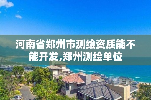 河南省鄭州市測繪資質能不能開發,鄭州測繪單位