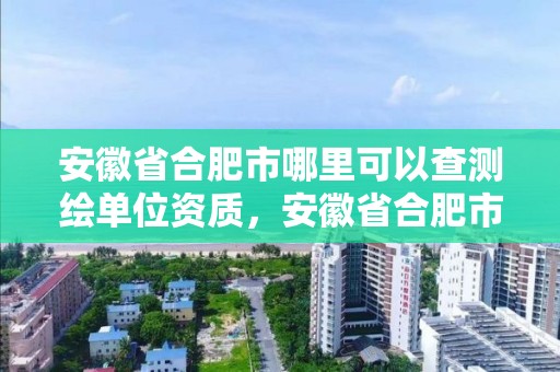 安徽省合肥市哪里可以查測繪單位資質，安徽省合肥市哪里可以查測繪單位資質