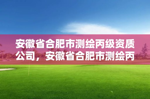 安徽省合肥市測繪丙級(jí)資質(zhì)公司，安徽省合肥市測繪丙級(jí)資質(zhì)公司有哪幾家