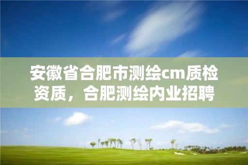 安徽省合肥市測繪cm質檢資質，合肥測繪內業招聘