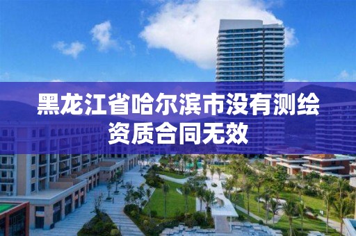 黑龍江省哈爾濱市沒有測繪資質合同無效