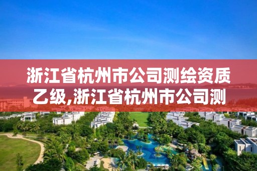 浙江省杭州市公司測繪資質乙級,浙江省杭州市公司測繪資質乙級有哪些