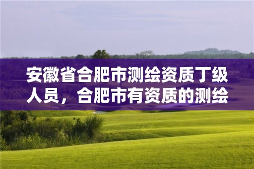 安徽省合肥市測繪資質丁級人員，合肥市有資質的測繪公司