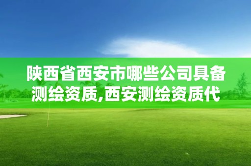 陜西省西安市哪些公司具備測繪資質,西安測繪資質代辦