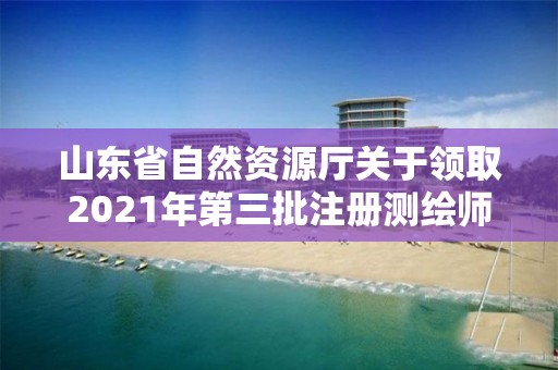 山東省自然資源廳關于領取2021年第三批注冊測繪師證章的公告