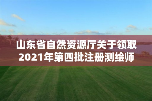 山東省自然資源廳關于領取2021年第四批注冊測繪師證章的通知