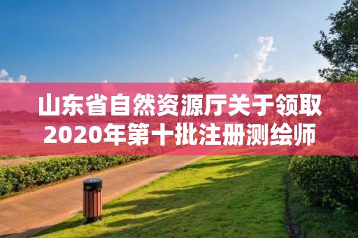 山東省自然資源廳關(guān)于領(lǐng)取2020年第十批注冊測繪師證章的公告