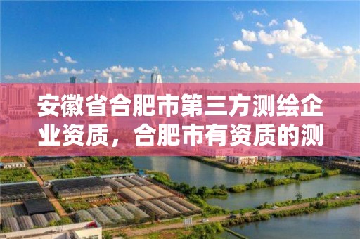 安徽省合肥市第三方測繪企業資質，合肥市有資質的測繪公司