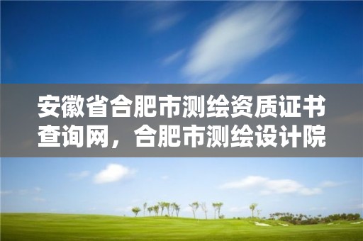 安徽省合肥市測(cè)繪資質(zhì)證書(shū)查詢網(wǎng)，合肥市測(cè)繪設(shè)計(jì)院