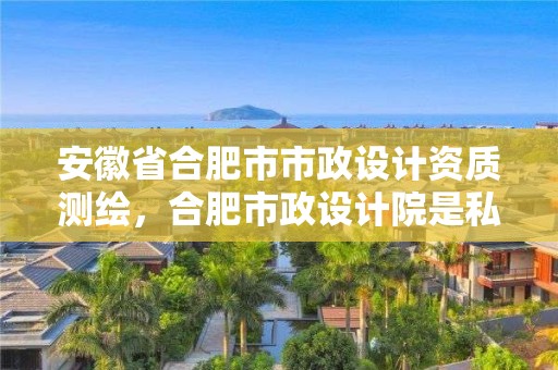 安徽省合肥市市政設計資質測繪，合肥市政設計院是私企嗎